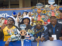 Soccer fans at the Vodacom Challenge Soccer fans at the Vodacom Challenge
